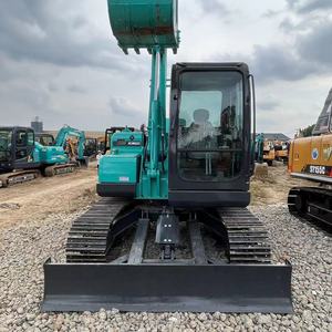 Mini excavadora de orugas SK75 original de segunda mano, excavadora japonesa usada Kobelco Sk75 SK55 con la mejor calidad - Product Image 4