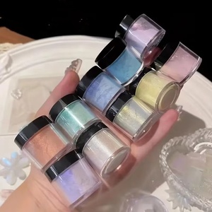 Brillo holográfico neón para uñas, polvo de pigmento efecto músculo helado, aurora, cromo fino, polvo para frotar, efecto espejo - Product Image 4