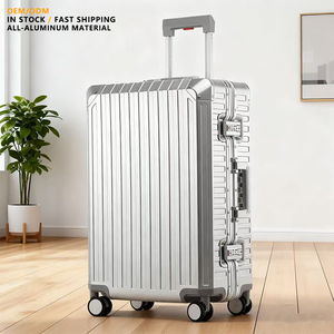 Nuova Valigia in Alluminio 2026 Argento 29 Pollici con Ruote Girevoli a 360 Gradi TSA, Resistente e alla Moda, Stile Classico - Product Image 1