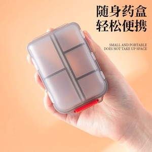 Portable Double Layer Pillbox 10 Grids With Independent Lids For Medicine <b>Storage</b> - Product Image 5