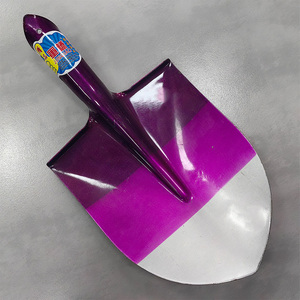 Bêche de jardin industrielle portable en acier au carbone à lame <span class=keywords><strong>ronde</strong></span> avec manche ergonomique pour le jardinage, le camping et l'utilisation sur la neige - Product Image 1