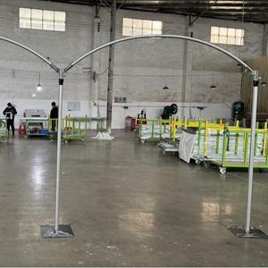 Estructura de Soporte Curva para Bodas, Material de Aleación de Aluminio de Alta Calidad, Ensamblada y Ajustable, Decoración de Fondo para Eventos de Equipo - Product Image 5