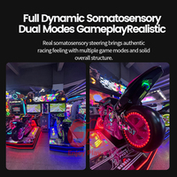 Profitez du simulateur de course de moto dynamique D5 DX, machine de jeu d'arcade