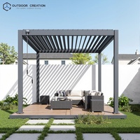 Op maat gemaakte afmetingen, hoogwaardige aluminium pergola, waterdichte balkonlamellen, modern, milieuvriendelijk, UV-bescherming, eenvoudige installatie