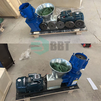 Machine à fabriquer des granulés d'aliments pour petites exploitations agricoles BBT pour poulets/poissons/porcs, haute productivité 500 kg/h, moteur diesel/électrique