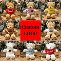 DIHAO Ours en peluche personnalisé, jouet en peluche mignon et apaisant, animaux en peluche lestés