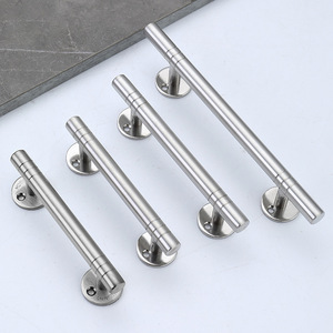 Stainless Steel Cabinet Door Handles Bar Minimalist Design <b>Drawer</b> Wardrobe Pulls Antirust 201 Stainless Steel - Product Image 1