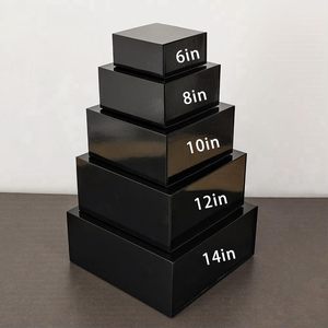 Caja de Regalo Magnética de Papel Negro con Logotipo Personalizado, Caja de Embalaje Rígida Reciclable para Joyas y Relojes - Product Image 5