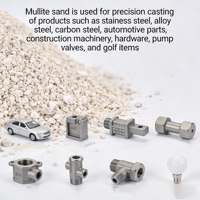 Sable de mullite 10-16 mesh, matière première hautement réfractaire, 25 kg/sac. Pièces de rechange pour véhicules, matériel de machinerie et accessoires de pompes.