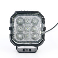 Phare LED carré super lumineux de 4,5 pouces, 45W 3300LM pour voiture, camion, faisceau spot et large, 12V 24V, feux auxiliaires LED tout-terrain