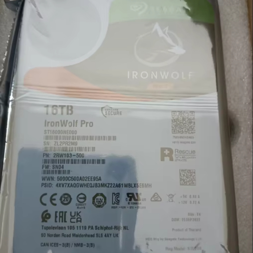 Original New ST16000NE000 Sea-gate Iron-Wolf Pro 16TB NAS for Sale Internal Surve-illance Hard Disk