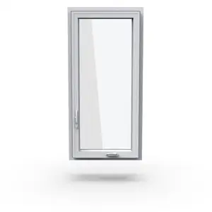 Fenêtre personnalisée en verre de sécurité style américain fenêtres Upvc de couleur blanche fenêtre à battants en PVC pour la maison