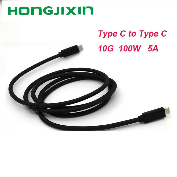 5A 100W USB C 3.2 Gen 2 10Gbps Power Delivery USB C Charger Cable