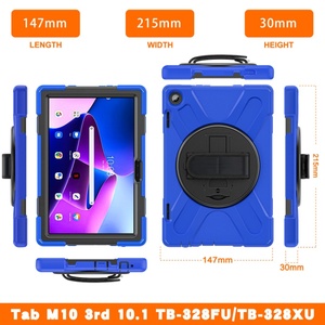 Per <span class=keywords><strong>Lenovo</strong></span> Tab <span class=keywords><strong>M10</strong></span> Plus 3rd Gen 2022 10.6 "TB-125F TB-128F Silicone antiurto tracolla rotazioni robusto <span class=keywords><strong>custodia</strong></span> per <span class=keywords><strong>Tablet</strong></span> - Product Image 5