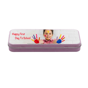 Back To School Blank Sublimation Tin Pencil Case