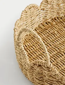 Vente chaude jonc de mer fabriqué à la main rond plateau de service vaisselle en gros chargeur assiette OEM emballage personnalisé du Vietnam - Product Image 2