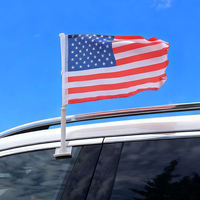 Banderas Personalizadas para Ventanas de Auto, Estilo Bandera, para Publicidad Exterior, 100% Poliéster, Impermeables y Duraderas, Listas para Enviar