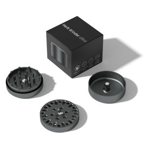 Vente chaude broyeur d'herbes nouveau Design 2024 63MM 3 pièces en gros fumer personnalisé aluminium métal manuel épices et broyeur d'herbes séchées - Product Image 1