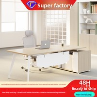 Bureau de direction moderne et élégant en PVC pour usage commercial