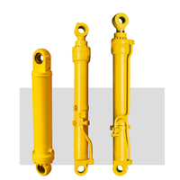 Vérins hydrauliques d'ingénierie à simple ou double effet personnalisables, petits vérins télescopiques à huile pour la vente