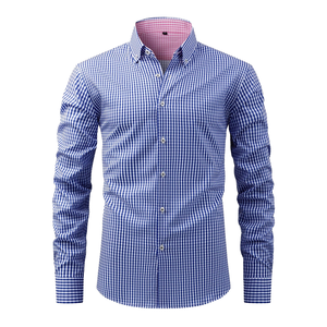2025 nuova collezione estiva camicie <span class=keywords><strong>Casual</strong></span> da <span class=keywords><strong>uomo</strong></span> di alta qualità <span class=keywords><strong>abbigliamento</strong></span> in maglia traspirante per la stagione autunnale - Product Image 2