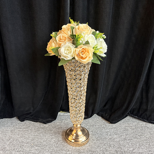 Jarrón <span class=keywords><strong>de</strong></span> Acrílico Transparente con Cuentas <span class=keywords><strong>de</strong></span> Cristal y Baño <span class=keywords><strong>de</strong></span> Oro, Centro <span class=keywords><strong>de</strong></span> <span class=keywords><strong>Mesa</strong></span> <span class=keywords><strong>para</strong></span> Decoración <span class=keywords><strong>de</strong></span> Bodas y <span class=keywords><strong>Eventos</strong></span> - Product Image 2