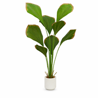 Série Automne Grande Plante Artificielle en Pot Palmier Ventilateur de Sumatra Décoration Nordique pour Salon Verdure Tropicale Vente en Gros