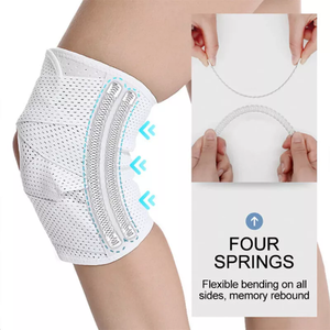Kniebandage mit Seitenstabilisatoren für Meniskusriss, Knieschmerzen, Verletzungsrehabilitation, Verstellbare Hüllen, Polster, Bandagen, Knieunterstützung zum Krabbeln - Product Image 3