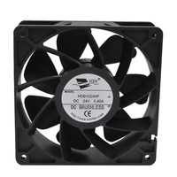 Ventilateur de refroidissement pour équipement de télécommunications DC 12038, haute pression statique, ventilateur à double roulement à billes PWM
