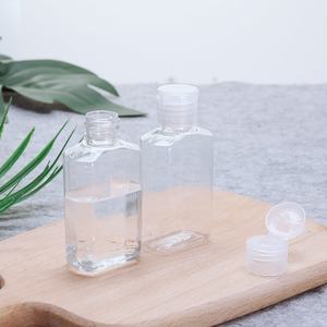 Flacon vide octogonal transparent en PET <span class=keywords><strong>de</strong></span> 50 ml pour désinfectant pour les mains, émulsion cosmétique, échantillon <span class=keywords><strong>de</strong></span> cosmétique - Product Image 1