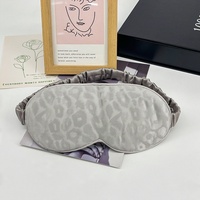 Masque de sommeil en soie de mûrier 100% double face OEM, imprimé, respirant, pour femmes et hommes, idéal pour les voyages