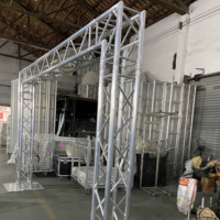 Estructura de Aluminio F34 para Exhibición, Soporte Publicitario, Iluminación de Escenario con 90 Grados °   Tubo Principal de Esquina para Estructura de Celosía 50*3mm