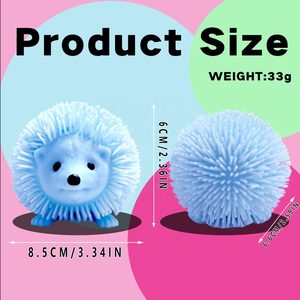 Pelota Inflable de Compresión de Rebote Lento con Diseño de Puercoespín y Pez Espumoso, de Doble Forma, para Apretar, para Adultos y Niños, Juguete de Descompresión - Product Image 6