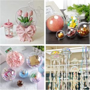 Boules de Noël décorées en verre transparent de qualité supérieure - Product Image 2