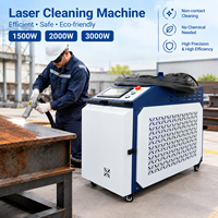Machine de nettoyage au laser à fibre portative 1200W 1500W 2000W 3000W pour le soudage de l'acier inoxydable et l'élimination de la rouille