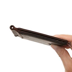 Portefeuille court pour homme en cuir Crazy Horse, pochette tendance super stylée, porte-passeport, porte-cartes multifonction - Product Image 6
