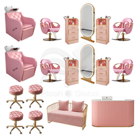 Grande Promotion Nouveaux Designs Lit de Lavage Moderne de Luxe Lumière Fauteuil Bac à Shampooing Prix de Gros Ensemble Mobilier de Salon
