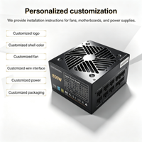 PSU PC ATX 850W Full Modular 80 Plus Gold, Stabil untuk Server, Kustomisasi OEM, Grosir Langsung Pabrik, Ready Stock