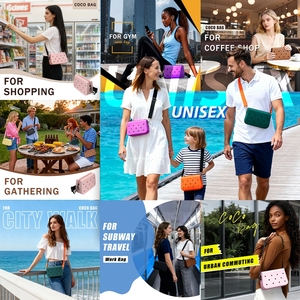 Bolso Tote Mini Personalizable <span class=keywords><strong>de</strong></span> EVA con Cremallera, Gran Capacidad, Diseño Exclusivo <span class=keywords><strong>para</strong></span> Mujer, Madre, Verano, Playa, Compras, Venta al por Mayor - Product Image 4
