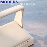 Repose-pieds ergonomique rectangulaire en bois avec compartiment de rangement dissimulé, design moderne pour le bureau – Ventes flash