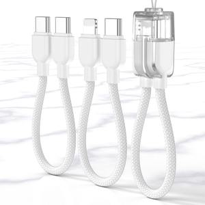 <span class=keywords><strong>สาย</strong></span>ดาต้า USB C ถึง Type C <span class=keywords><strong>สาย</strong></span>ถักสีส้ม<span class=keywords><strong>สาย</strong></span>ชาร์จเร็วเชือกแขวนสั้นสำหรับโทรศัพท์มือถือ iPhone 15 16 17 - Product Image 3