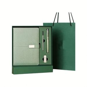Ensemble Cadeau d'Entreprise Haut de Gamme : Carnet en PU, Flasque, Stylo Rechargeable, Clé USB – Articles de Bienvenue pour Employés - Product Image 2