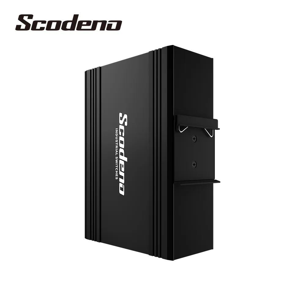 Scodeno Cổ Điển 4*10/100/1000 Base-T SFP Cổng 8*10/100/1000 Base-T Din-Rail Cho Camera An Ninh Công Nghiệp POE Ethernet Switch