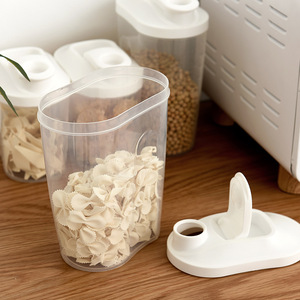 Food Storage <b>Container</b> Set 1L 1.5L Flip Top Airtight Rectangle For Grain Pasta <b>Snack</b> - Product Image 2