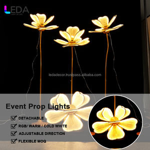 LEDA Factory Direct LED <b>Light</b> for Wedding Aisle Warm Yellow and White <b>Flower</b> Aisle <b>Light</b> for Wedding Events - Product Image 2