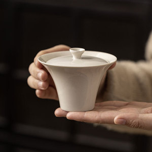 Guanlan Wood Ash Gaiwan Porcelain <b>Tea</b> <b>Set</b> With Lid For Kung Fu <b>Tea</b> Brewing And Serving 2024 Edition - Product Image 4