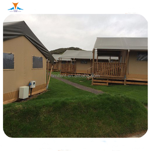 Outdoor Dubbele Lagen Dak Pvc/Cava Materiaal Luxe Glamping Hut Tent Gebruikt Voor Kamp - Product Image 5