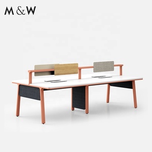 M & W Volta specifica mobili bianco melamina moderno personale scrivania nuovo modello di Design Online Workstation ufficio Coworking - Product Image 1