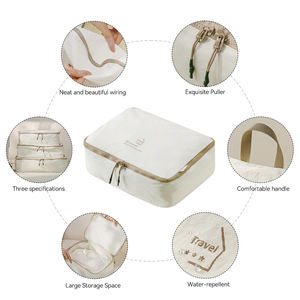 مجموعة تخزين قابلة للطي مقاومة للماء مصنوعة من التارسلون، منظم ملابس كبير السعة للسفر والأعمال، طقم أمتعة مريح - Product Image 3