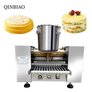 Spring Skin Production Food Stores Automatic Small Round Pancakes Rotating Pancake Maker Mille Layer Crepe Cake Making Machine
